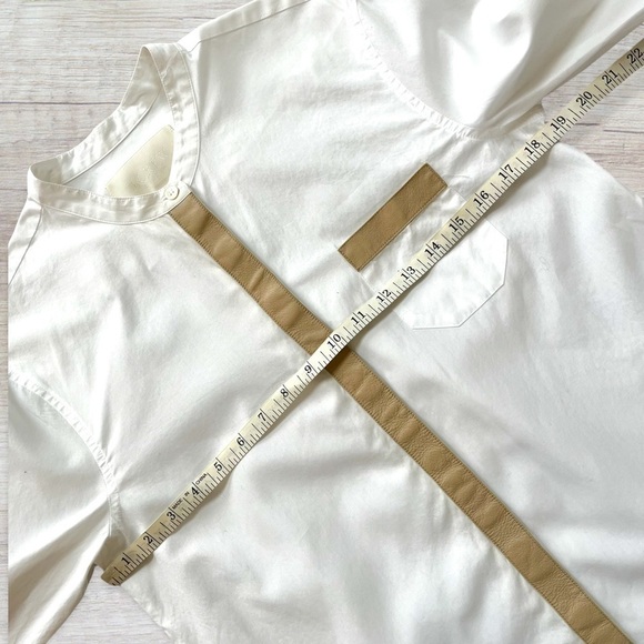 J.Crew Thomas Mason leather trim tunic top *shop@iamwarrior - Picture 7 of 11